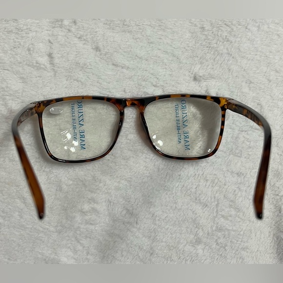 New!! Mare Azzuro anti-blue light protection glasses +6 lens brown/cheetah - Picture 3 of 11